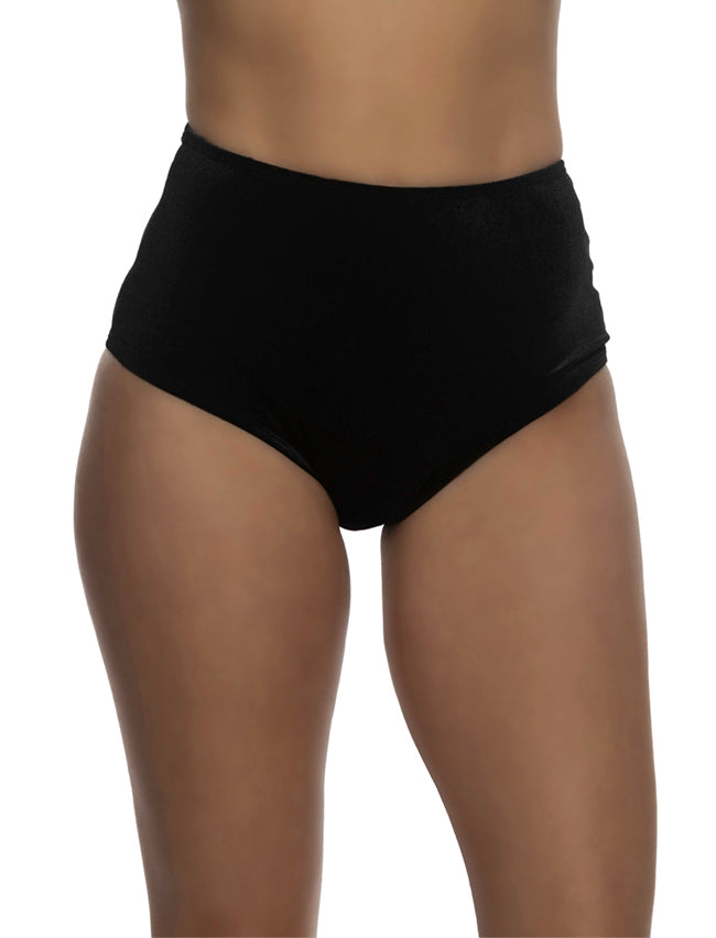 High waist cheeky velvet shorts